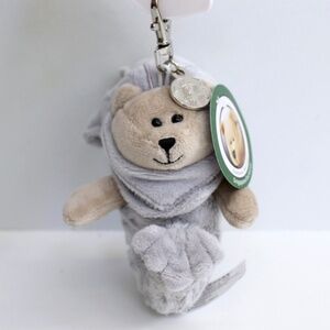 Starbucks Bearista Bear Singapore Merlion Plush Keychain 5in NEW